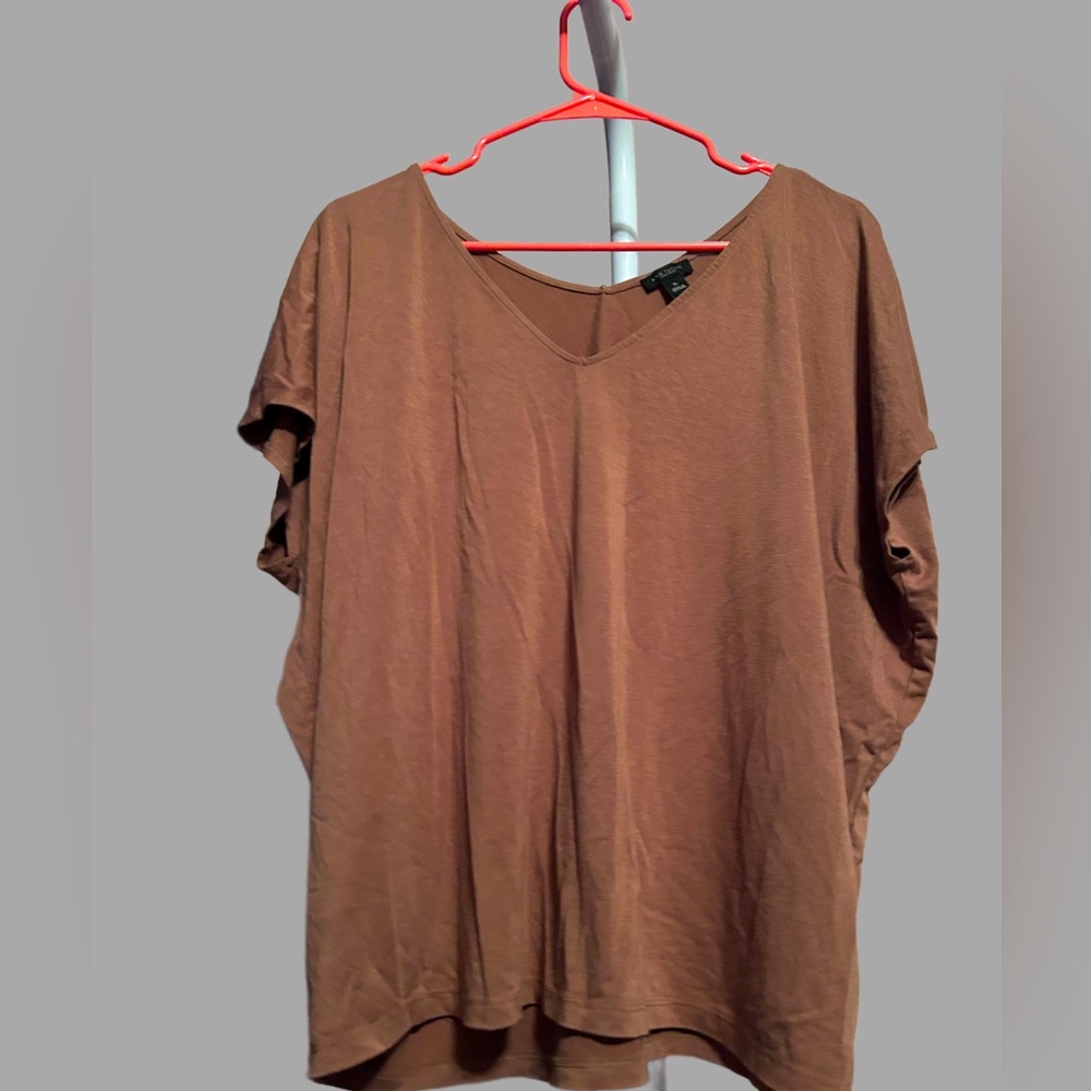 Ann Taylor Brown Tshirt